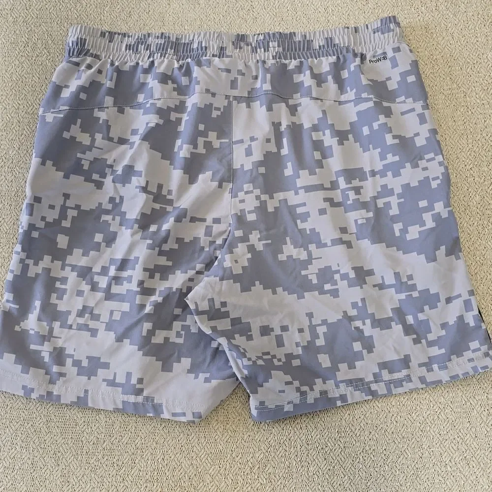 Spyder Gray Camo Lightweight Athletic Activewear Shorts - Size Large